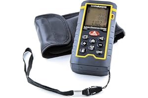 Molucano, Metro Laser Professionale, Misuratore Distanza Fino a 100 Metri, Distanziometro Laser Digitale Portatile, Telemetro Disto Laser