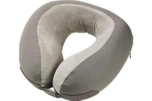 Go Travel Super Supportive & Ergonomic Memory Foam Dreamer Travel Neck Pillow (Grey)