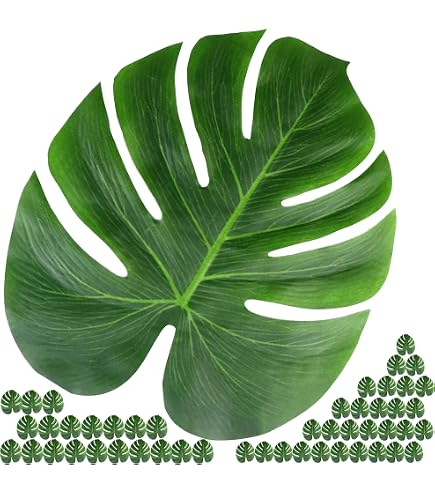 Feuilles De Palmier Artificielles OMIGA - Lot De 60 Pour Décoration Tropicale