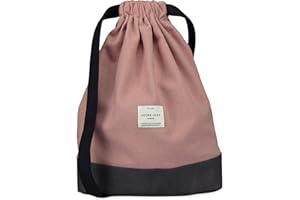 Adore June Daypack Sac Bob moderne Sac de Cordon Sac à Dos pour le Sport, le Voyage et la Ville, Sac de Sport doublé pour Femme et Homme avec Poche Intérieure et Poche de Sécurité