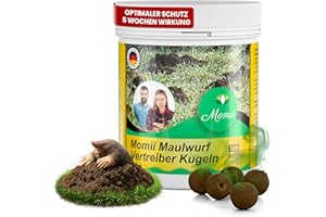 Momii Maulwurf Vertreiber-Kugeln mit Sofort- und Langzeitwirkung effektives Mittel gegen Maulwürfe (1 Stück)