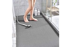 MOTT 50 Tapis de sol de drainage antidérapant pour extérieur, 4,5 mm d'épaisseur, imperméable, grand tapis en caoutchouc creux, tapis de piscine en forme de S