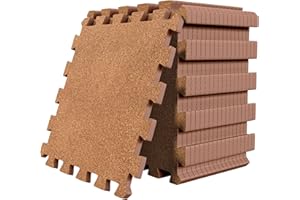 BEMAXX Tappeto Palestra Tappetino Fitness da Ginnastica a Puzzle - Pavimento Protettivo Incastro Tatami Gomma Allenamento Protezione Sport| Materassino Gommato Mattonella Pavimentazione per Home Gym Manubri