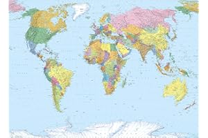 KOMAR Mapa świata tapeta mural