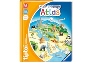 Ravensburger - tiptoi® - Livre interactif - Mon premier Atlas - Jeu éducatif électronique, sans écran - A partir de 5 ans - version française - 13099012
