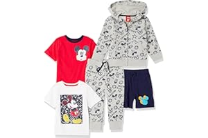 Amazon Essentials Disney | Marvel | Star Wars Conjuntos (Previamente Spotted Zebra) Niño, Pack de 5