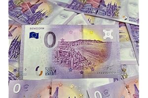 EUROSOUVENIR Cadeaux Originaux - Billets de Banque personnalisés Ville de Benidorm - Imprimés sur du Papier-Monnaie - Souvenir de Mariage - Design de Billets de Banque - Euro Souvenir