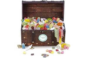 ‎DER ZUCKERBÄCKER Der Zuckerbäcker Schmatztruhe – große Süßigkeiten-Schatz-Truhe, tolle Geschenk-Idee für Freunde und Familie