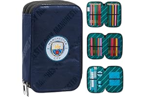 Manchester City F.C. Filled Pencil Case Colouring Stationery Set School Supplies