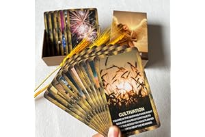 LIGHTOF JUSTICE Career Oracle Cards Deck, Money and Life Oracle Cards, Oracle Decks Help You Achieve Financial Goals As Well As Life Goals and Career Ambitions.Tarot lover