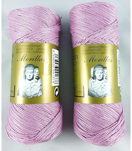 MORILLAS ▷ Confezione da 24 gomitoli Ne 12/2 assortiti colori chiari di cotone 100% egiziano mercerizzato per lavorare all'uncinetto o a maglia con una finitura elegante. 24 x 20 g