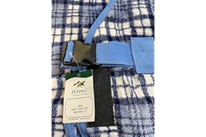 IV HORSE Small and Wee Pony Polar Fleece rug 2'9'' to 4'9'' (Ice Blue check, 3'3'')