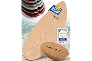 ‎WAHU WAHU Board - Balance Board Mit Einzigartigem Rocker Shape - Surf Board (100% Holz) | 100% Spaß Garantiert