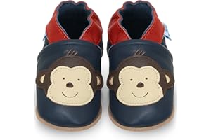 JUICY BUMBLES Scarpe Bambina Scarpine Neonato in Morbida Pelle - Scarpe Bambino Primi Passi con Suolla Scamosciata - Scarpette Neonato