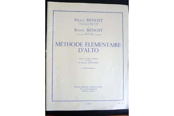 Méthode élémentaire d'alto d'après la Célèbre Méthode de Violon de Maurice Hauchard - Volume 1