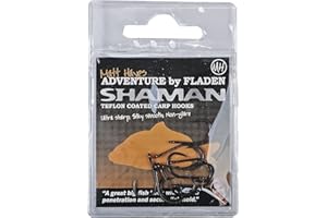 Matt Hayes Adventure Shaman Teflon Coated Carp Hooks - Black- Pack of 10