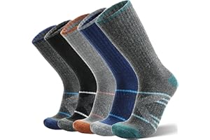 ANTSANG Chaussettes Randonnée Marche en Laine Mérinos Chaudes Thermiques Épaisses avec Amortissement et Évacuation de l'Humidité pour Homme Femme