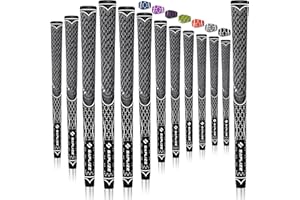 SAPLIZE 13 Poignées de Golf, Pack A (Inclut Kit de Réinstallation Complet), Pack B (Seulement 13 Poignées de Golf), Poignées de Club de Golf Hybrides Multi-composés, Taille Standard/Moyenne