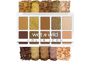 ‎WET N WILD Wet n Wild, Color Icon 10-Pan Palette, Lidschatten Palette, 10 Hochpigmentierte Farben für das alltägliche Make-up, langanhaltende und leicht zu verblendende Formel, Call Me Sunshine