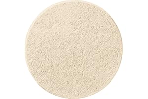 ‎ERWIN MÜLLER Erwin Müller Badematte, Badteppich, Badvorleger Rhodos Uni rutschhemmend Natur Größe rund: 90 cm Ø - ultraweich, extrem saugfähig, flusenarm