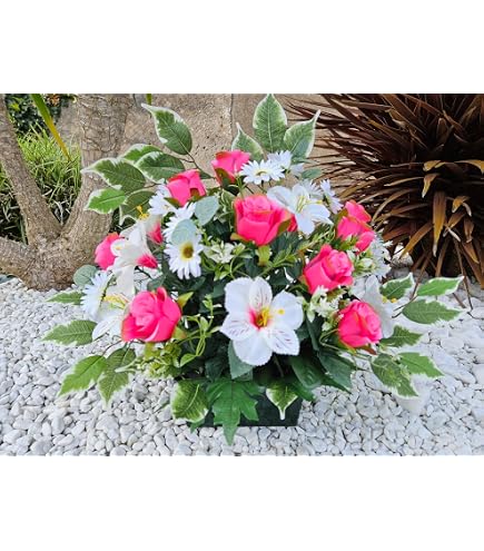 Coposition de Fleurs Artificielles, Lesté Totaleent Cient en