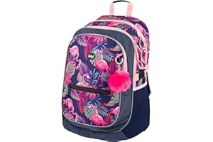 Baagl Kinderrucksack, Schulrucksack für Kinder mit ergonomisch geformter Rücken, Brustgurt und reflektierende Elemente