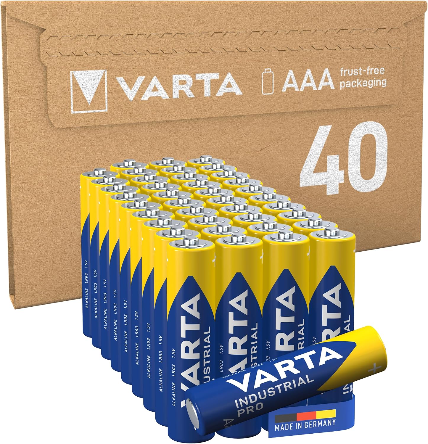 Prise en Main & Utilisation au Quotidien : VARTA Pilas AAA paquete de 40 Industrial Pro