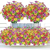 6 Fasci Di Fiori Finti Gypsophila Viola - 50 Cm - Seta Artificiale Per Decorazioni Matrimonio E Casa - 3