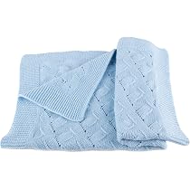 Love Cashmere Baby-Kaschmirdecke 'Mond & Sterne' – 100% Kaschmir, Handgefertigt In Schottland | 80x100 Cm, Doppelseitig, Grau