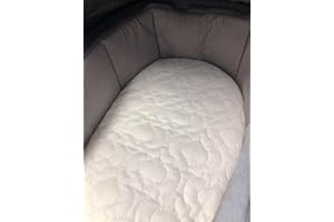 Cosatto Giggle 3 and Giggle Quad Baby Birds Delux Quilted Pram Mattress Removable Cover - 74 x 28cm Combi