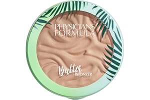 Physicians Formula - Murumuru Butter Bronzer - Terra Abbronzante Viso, Colore Chiaro, a Base di Burro di Murumuru ad Effetto Illuminante - con Applicatore in Spugna - Light Bronzer