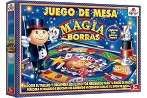 Borras - Juego de Mesa de Magia Borras, Prepárate para el Show de Magia, Adivina el Resultado de Cada Truco y recolecta los 5 Tokens para el Show, De 2 a 4 Jugadores, A Partir de 5 años (20108)