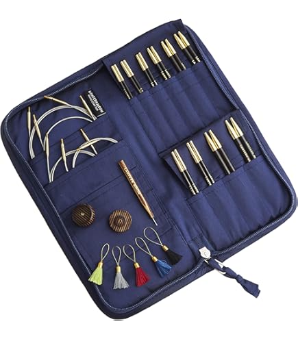 Cavi Per Maglia Intercambiabili Lantern Moon - 2 Cavi Fissi 80cm In Acciaio E Nylon - Con Tappi Di Legno - Foto 7