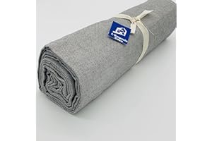 L'EMPORIO CASA Telo Copridivano Copriletto Tela Grossa Robusta Cotone in Panama 160X260-260x280-360x280 Maxi Lenzuolo Copritutto Cotone foulard (GRIGIO SCURO, 160X280)