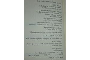 Nothing Down, How to Buy Real Estate with Little or No Money Down / by Robert G. Allen ; [Art by David E. Canaan]