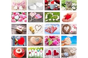 Edition Seidel Set di 20 cartoline con motivi a cuore - cartoline per il matrimonio - idea regalo - gioco di nozze - cartoline d'amore - San Valentino - compleanno - grazie