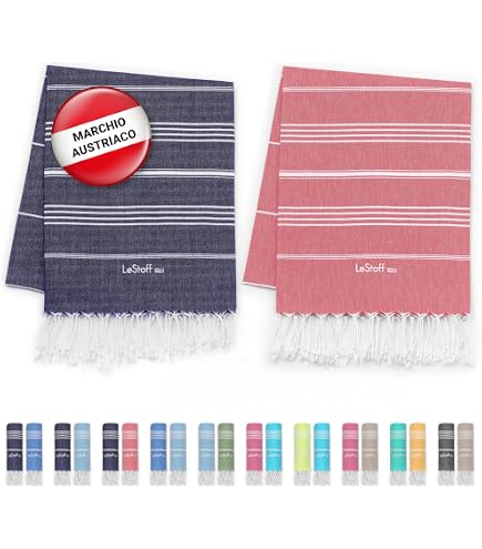 Luum® Telo mare XXL da donna e uomo, asciugamano da sauna, asciugamano
