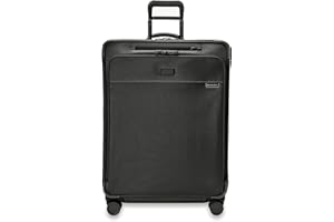 Briggs & Riley Walizki obrotowe z możliwością rozbudowy na 4 koła, Czarny, Large 73.7cm, Duża kratka