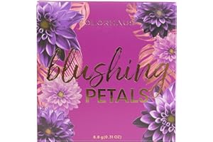 Markwins Colorhaus Mini Blushing Petals Palette Blush - Mini Palette Trucchi con Specchio Interno - 4 Tonalità di Blush per un Colorito Radioso, in una Palette Leggera con Grafica di Fiori Selvatici