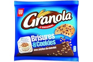 Granola Topping - Brisures de Cookies & Pépites de Chocolat - Idéal pour Desserts et Glaces - Sachet de 400 g