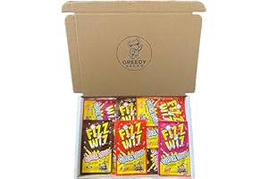 GREEDY GECKO Fizz Wiz 15 Pack Popping Candy Variety Bundle Strawberry, Cherry & Cola