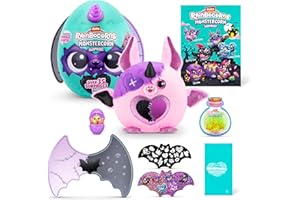 Rainbocorns ZURU Monstercorn Surprise, Vampire Bat, by ZURU Surprise Unboxing Soft Toy, Fantasy Monster Gifts for Girls, Imaginary Play with Wearable Accessories (Vampire Bat)