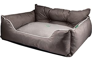 UNITED COLORS OF BENETTON. Pets | Cama para Mascotas | Color Marrón | Medidas 50x40x18 cm | Cama Ergonómica para Perros Pequeños | Funda Lavable a Máquina |