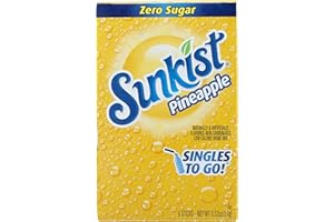 Sunkist Zero Sugar Pineapple On The Go Powdered Drink Mix 15g (0.53 OZ)