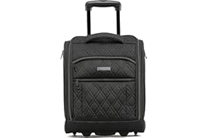 Flight Knight 45x36x20cm easyJet Underseat Carry On Non Priority Approved Hand Luggage Case - 2 Wheels - Ultra Lightweight Durable Soft Case Textile Cabin Suitcase