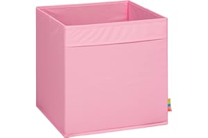 Storanda | MIO Aufbewahrungsbox Regal | Faltbare & Extra Stabile Kallax Boxen Aufbewahrung | Aufbewahrungskorb Regalbox für Würfelregal | Ideal für Zuhause & Kinderzimmer | 33x33x33 cm | Rosa