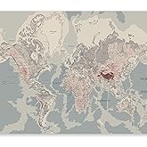 Murando Photo Wallpaper 3D Effect 400x280 Cm Non Woven Premium Art Print Fleece Wall Mural Decoration Poster Picture Design Modern Ornament White Grey F C 0218 A A