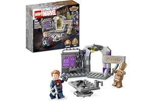 LEGO 76253 Marvel Le QG des Gardiens de la Galaxie Volume 3, Jeu avec Minifigurines Groot et Star-Lord, Jouet Super-Héros Enfants, Filles et Garçons Dès 7 Ans