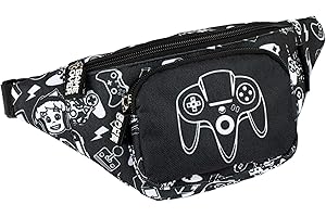 Fringoo - Boys Bum Bag | Suitable for Boys or Teenagers | Waist Bag with Adjustable Belt Strap | Convenient & Comfortable - Game On