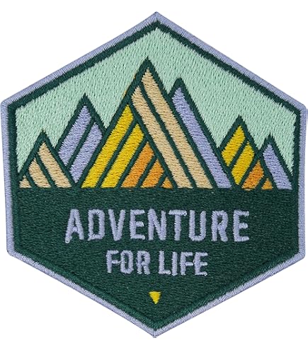 Le Logo Des Montagnes Est Constitué D'un Badge De Camping, D'escalade
